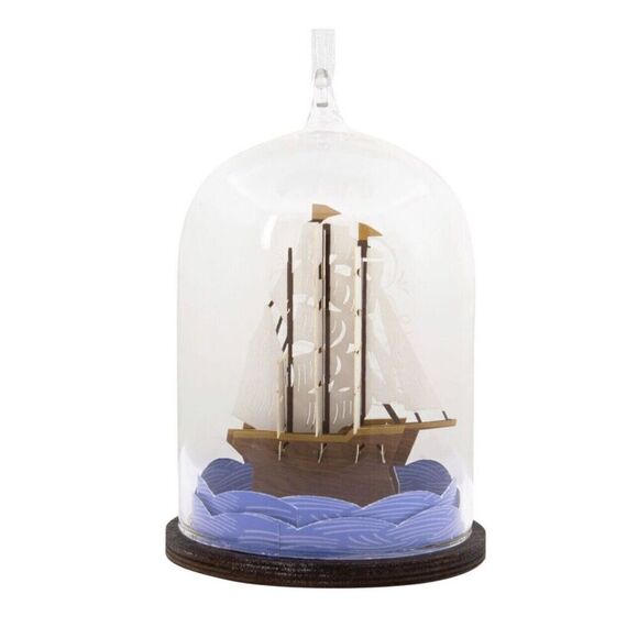 Hallmark - Live Your Adventure - Sailing Ship Signature Ornament NEW - Picture 2 of 4